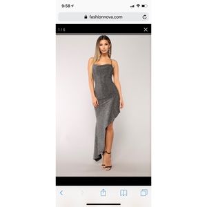 ✨NWT TOO HOT FOR YOU LUREX DRESS✨